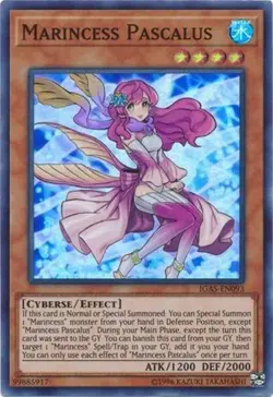 Yugioh! LP Marincess Pascalus - IGAS-EN093 - Super Rare - Unlimited Edition Ligh - Image 1