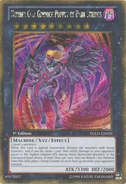 Yugioh! LP Number C40: Gimmick Puppet of Dark Strings - PGLD-EN020 - Gold Secret - Image 1
