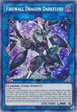 Yugioh! LP Firewall Dragon Darkfluid - CHIM-EN037 - Secret Rare - Unlimited Edit - Image 1