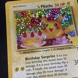 Birthday Pikachu Pokemon Trading Card #24 Celebrations Classic Collection - Image 3