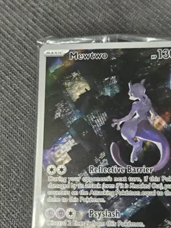 MEWTWO SVP 052 Scarlet Violet 151 Promo Illustration Rare Pokemon Card SEALED - Image 2