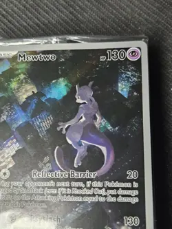 MEWTWO SVP 052 Scarlet Violet 151 Promo Illustration Rare Pokemon Card SEALED - Image 3