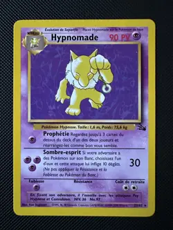 Hypnomade 23/62 Rare Fossil 2000 Francais FR Pokemon Card - Image 1