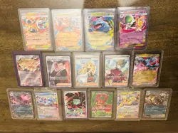 Pokemon Card Lot Full Art/Ex/Trainer Art Pokemon 15 Card Lot - Near Mint - Image 1