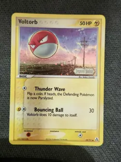 VOLTORB - 68/92 - EX LEGEND MAKER - COMMON - POKEMON CARD -REVERSE HOLO STAMPED - Image 1