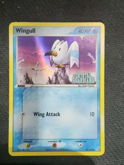 WINGULL - 70/100 - EX CRYSTAL GUARDIANS - REVERSE HOLO STAMPED - POKEMON CARD - Image 1