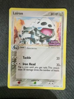 LAIRON - 45/110 - EX HOLON PHANTOMS - UNCOMMON - POKEMON CARD - STAMPED - Image 1