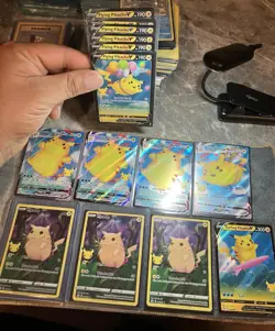 Pokemon 25Th Anniversary Celebrations ￼Flying Pikachu VMAX V Card Collection Set - Image 1