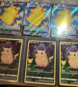 Pokemon 25Th Anniversary Celebrations ￼Flying Pikachu VMAX V Card Collection Set - Image 3