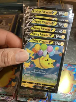 Pokemon 25Th Anniversary Celebrations ￼Flying Pikachu VMAX V Card Collection Set - Image 5