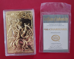 Pokemon 23 Karat Gold-Plated Trading Cards Complete Set of 6 Limited Edition - Image 2
