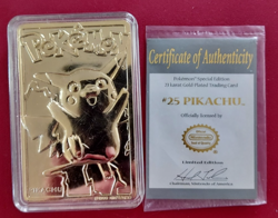 Pokemon 23 Karat Gold-Plated Trading Cards Complete Set of 6 Limited Edition - Image 4
