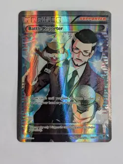 Battle Reporter 109/111 XY Furious Fists Full Art Trainer Holo Pokemon Card - Image 1