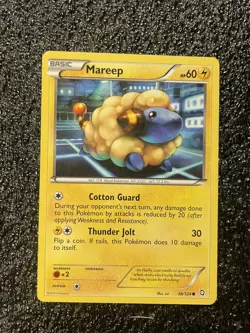 Pokemon TCG Mareep B&W Dragons Exalted 38/124 Regular Common Card 2012 - Image 1