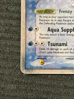 Pokemon TCG Kyogre-EX Black Star Promos Holo Card 37 - Image 3
