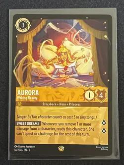 Disney Lorcana Archazia's Island Aurora Waking Beauty Legendary Rare Card 14/204 - Image 1