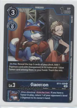 2022 Digimon Card Game - Dimensional Phase (BT11) Gaomon #BT11-020 - Image 1