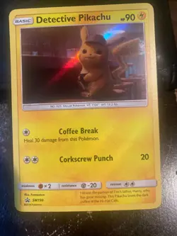 Detective Pikachu Promo SM190 2019 Detective Pikachu Set Pokemon Card - Image 1