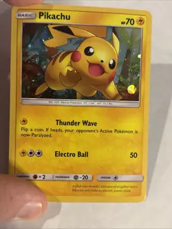 Pikachu SM76 Sm Holo Black Star Promo Card TCG NM - Image 2