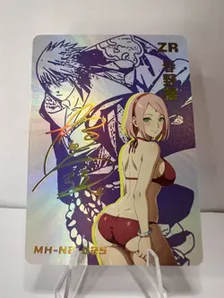 SAKURA HARUNO Naruto GODDESS STORY SIGNED ZR INFLUENCER Anime Girl Card - Image 1