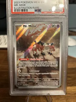 Pokemon TCG Mr. Mime Scarlet & Violet Holo Illustration Card 179/165 PSA 10 - Image 2