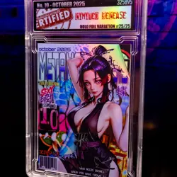 Shinobu Waifu Card Serial #25/25 LIMITED RELEASE Encased Custom Holo SLAB OMEGA - Image 2