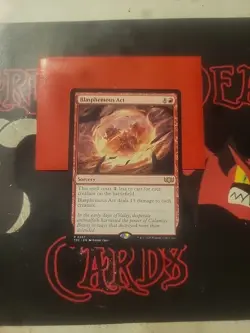Magic The Gathering Commander Dragonstorm "Blasphemous Act" 0207 RARE NM - Image 1