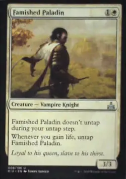 Famished Paladin - Rivals of Ixalan: #8, Magic: The Gathering Lp R36 - Image 1