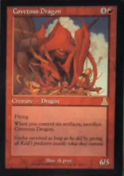 Covetous Dragon - Urza's Destiny: #80, Magic: The Gathering Lp R36 - Image 1