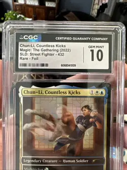 CHUN-LI COUNTLESS KICKS Secret Lair Foil Street Fighter CGC 10 MTG - Image 4