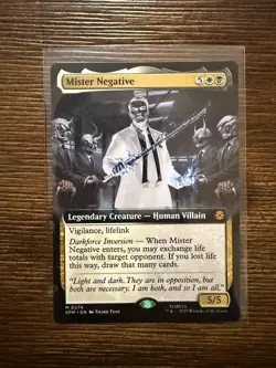 2025 Magic The Gathering MTG Marvel 0274 Mister Negative Non Foil - Image 1