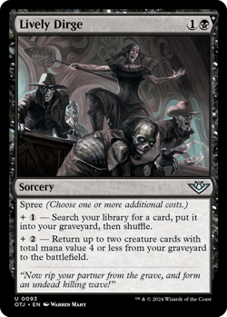 mtg magic Lively Dirge ENGLISH FRENCH Hymne funebre entrainant 2 available - Image 1