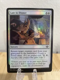MTG Late to Dinner FOIL #019/303 Modern Horizons 2 MH2 Common NM/M - Image 1