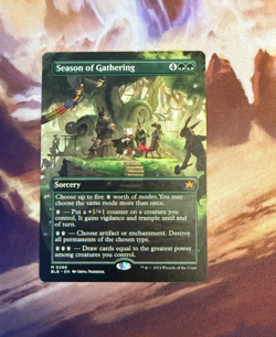 Season of Gathering (Borderless) Bloomburrow Foil Magic the Gathering 0286 - Image 1