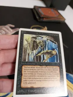 Lich MTG Unlimited Rare Black Enchantment Moderately Played x1 GG1 - Image 5