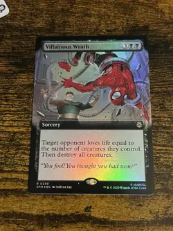 Villainous Wrath (Extended Art) Marvel's Spider-Man Foil - Image 1