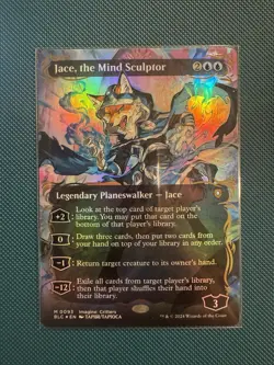 Jace, the Mind Sculptor (Borderless) (Raised Foil) Commander: Bloomburrow Foil - Image 1