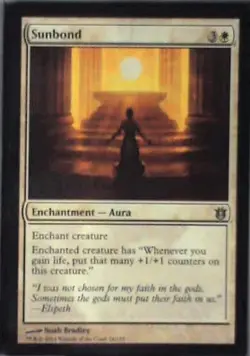 Sunbond - Born of the Gods: #28, Magic: The Gathering Nm R202 - Image 1