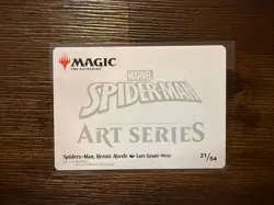 2025 Magic The Gathering Spider-Man Heroic Horde Art Series Artist Auto #21/54 - Image 2