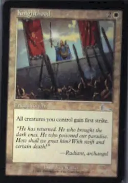 Knighthood - Urza's Legacy: #12, Magic: The Gathering Lp R197 - Image 1