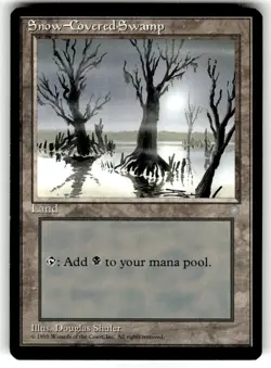 Snow-Covered Swamp Ice Age Regular MTG NM - Image 1