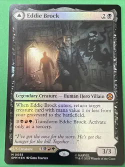 Eddie Brock / Venom Lethal Protector - Double Sided Foil 055 - MTG - Image 1