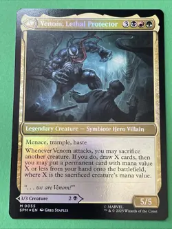 Eddie Brock / Venom Lethal Protector - Double Sided Foil 055 - MTG - Image 2