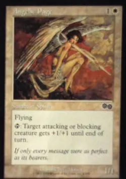 Angelic Page - Urza's Saga: #4, Magic: The Gathering Nm R194 - Image 1