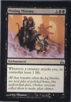 Hissing Miasma - Guildpact: #51, Magic: The Gathering Nm R191 - Image 1