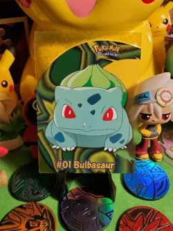 Pokemon TCG Vintage Topps 2000 TV CLEAR Bulbasaur #01 PC2 LP (Small Dent) - Image 1