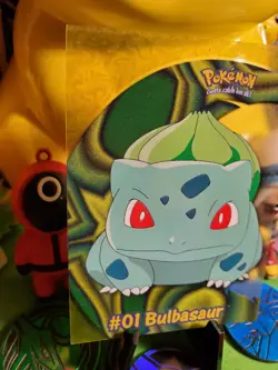 Pokemon TCG Vintage Topps 2000 TV CLEAR Bulbasaur #01 PC2 LP (Small Dent) - Image 2