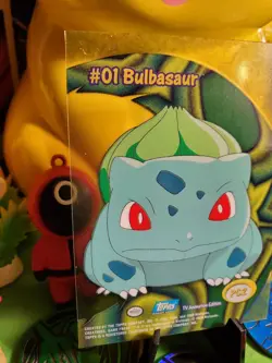 Pokemon TCG Vintage Topps 2000 TV CLEAR Bulbasaur #01 PC2 LP (Small Dent) - Image 5