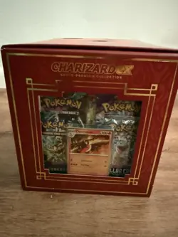 Pokemon TCG Charizard EX Super Premium Collection Box Sealed New Packs Statue - Image 2