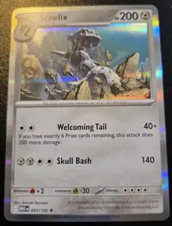 Steelix 093/132 Holo Rare Mega Evolution Pokemon TCG - Image 1